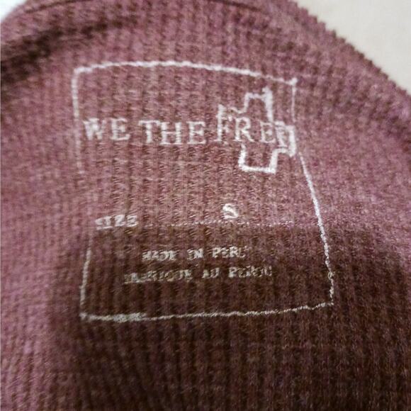 Free People We The Free Thermal Swing Top in Plum - Picture 6 of 6